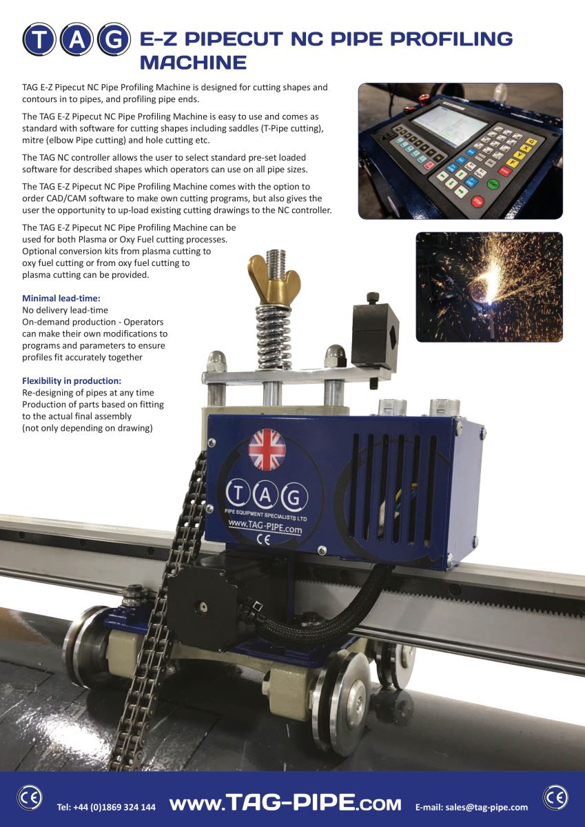 E Z Pipecut Nc Pipe Cutting Machine